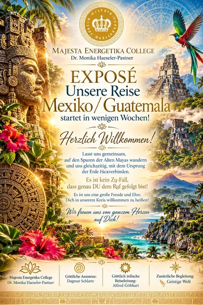 Einladung: Unsere Reise Mexiko / Guatemala startet in wenigen Wochen